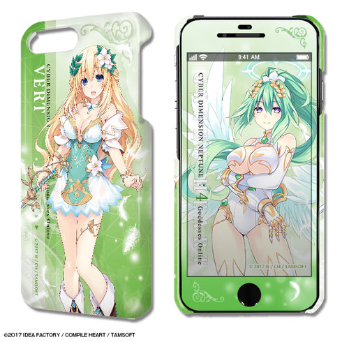『四女神オンライン CYBER DIMENSION NEPTUNE』デザジャケット iPhone 8 Plus/7 Plus/6 Plus/6s Plusケース&保護シートデザイン04(ベール)